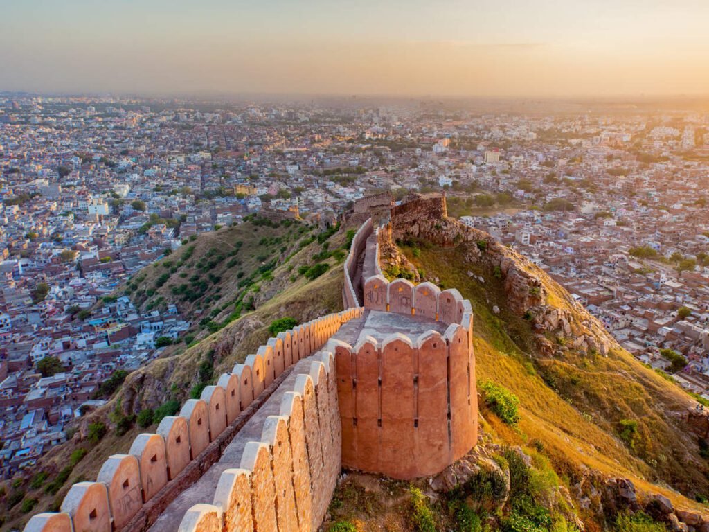 Jaipur has some really cool places. It has a few UNESCO World Heritage sites like Amer Fort and Jantar Mantar. The city also has beautiful forts, palaces, temples, and museums.