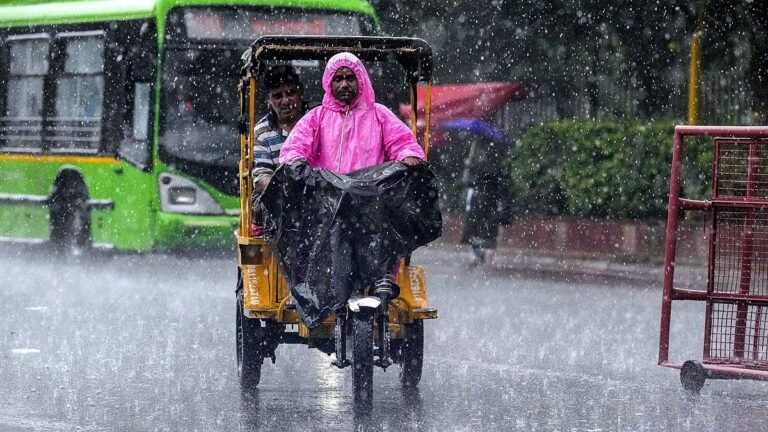 Heavy rain hit some areas of the capital on Friday morning.