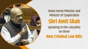 Mr Amit Shah talked in the Lok Sabha about three new laws for crimes (19 Dec 2023).