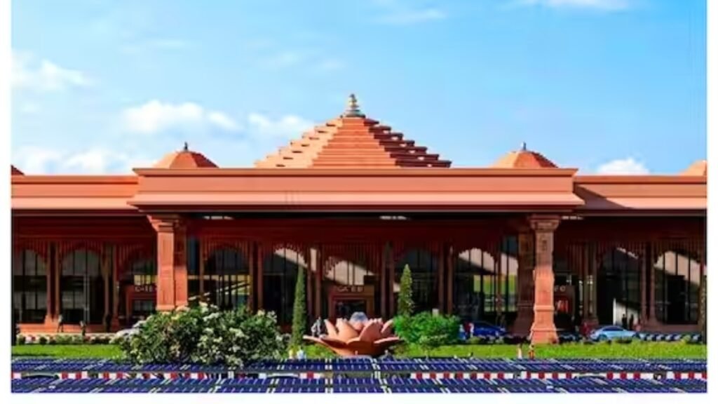 Ayodhya Airport: The first flight took off from the Ram temple-themed airport.