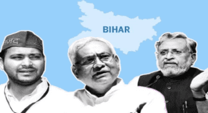 Charting Nitish Kumar's Political Odyssey A Visual Journey through Leadership, Alliances, and Strategic Shifts.