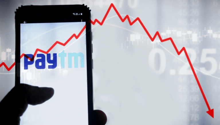 Live Market Update Paytm's Closing Price Today at ₹438.35, Reflecting a 10% Drop from Yesterday's ₹487.05