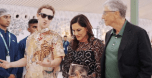 Mark Zuckerberg, Paula Hurd, and Bill Gates Attend Event