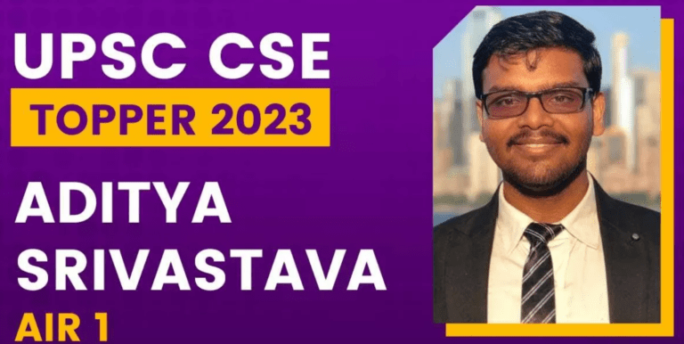 Aditya Srivastava's Path Transitioning from IIT to UPSC CSE 2023 AIR 1