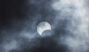 Astronomical Phenomenon The Moon's Passage Between Earth and Sun in a Solar Eclipse.