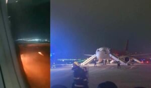 Air India Express Flight Makes Emergency Landing Following Engine Fire