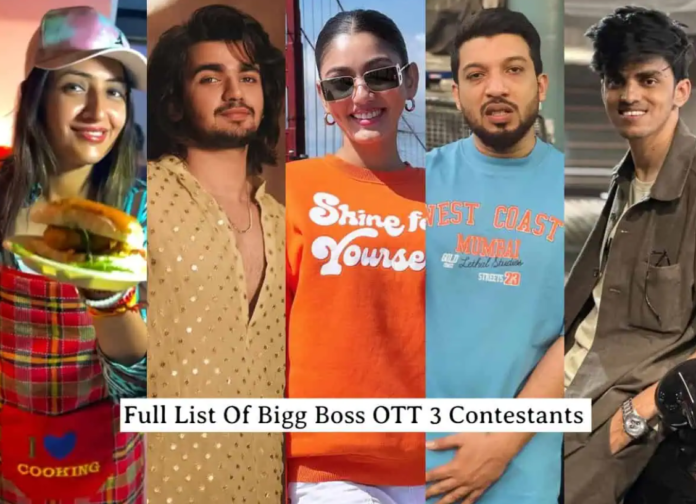 Bigg Boss OTT 3 Contestants.
