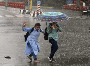 rainfall for Delhi and its surrounding NCR region