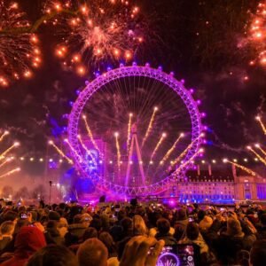 New Year's Eve Fireworks in London 2025.