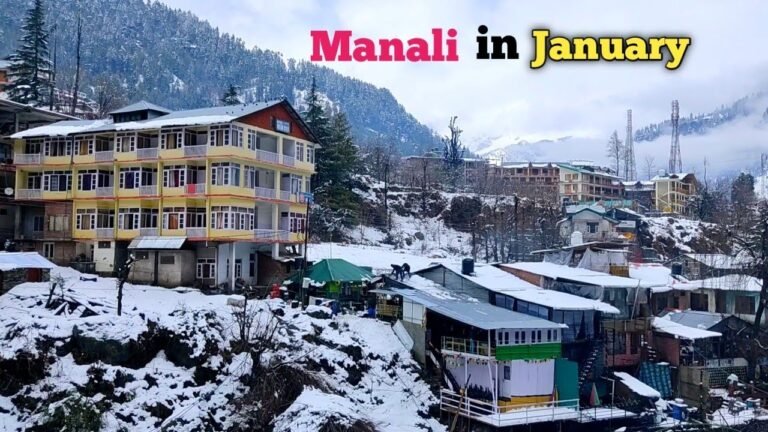 January is good Time to Visit Manali.